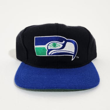 Vintage 1990s NFL Seattle Seahawks Splash Logo Athletics Snapback Hat