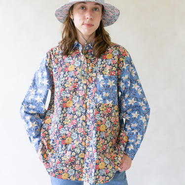 Floral Poplin Button-up Shirt
