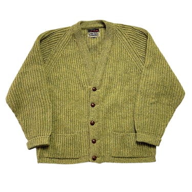 Vintage 1960s ALLEN SULLY x The New Englander Knit Wool Cardigan ~ size 40 / Medium ~ Preppy / Ivy League / Trad / Mod ~ 