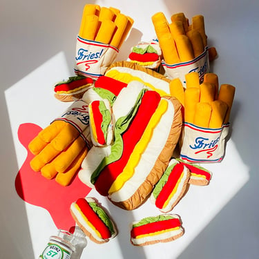 Deadstock Soft Sculpture Hot Dogs 1991