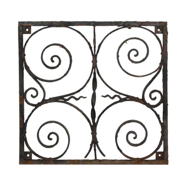 Wrought Iron Antique Gate or Tabletop Panel