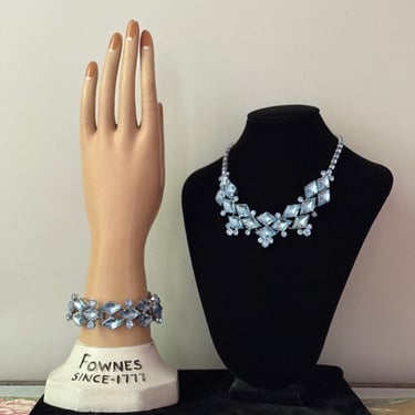 1950’s Ice Blue Juliana Rhinestone Choker and Bracelet Set ????