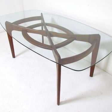 Adrian Pearsall Style Compass Dining Table 