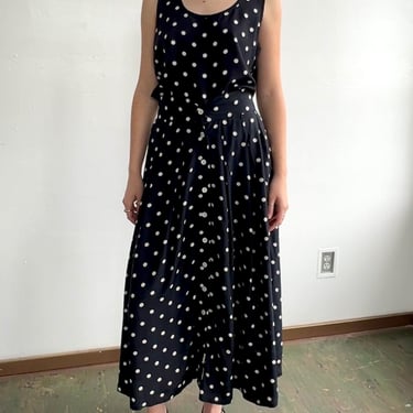 Mondi Black and White Polka Dot Skirt (M)