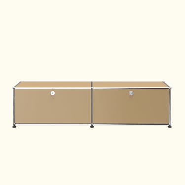 Two-Door Media Storage Credenza B218 by USM Haller
